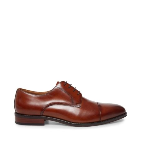 Zapatos Derby Steve Madden Plot Cuero Hombre Marrones | ES MY4629